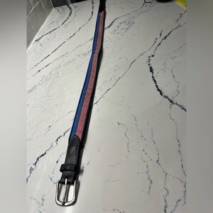 Vineyard Vines Kids Belt with Blue and Pink Stripes